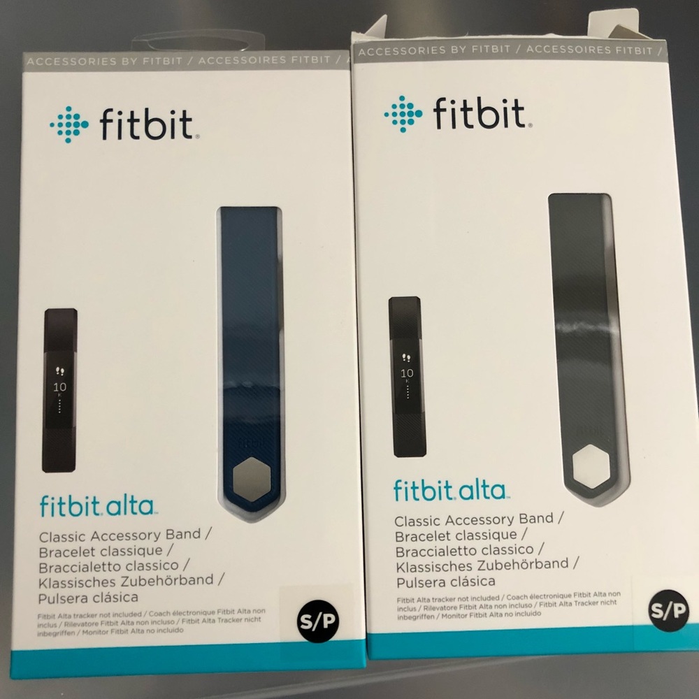 ONE FitBit Alta or Alta HR Blue size S band